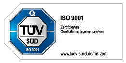 TÜV Süd sigel ISO_9001:2015