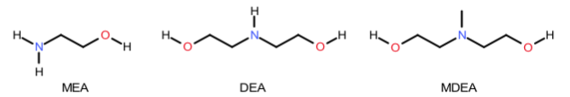 chemical structure of amines